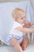 Load image into Gallery viewer, The Reversible Bloomer - Blue Paid/Blue Gingham
