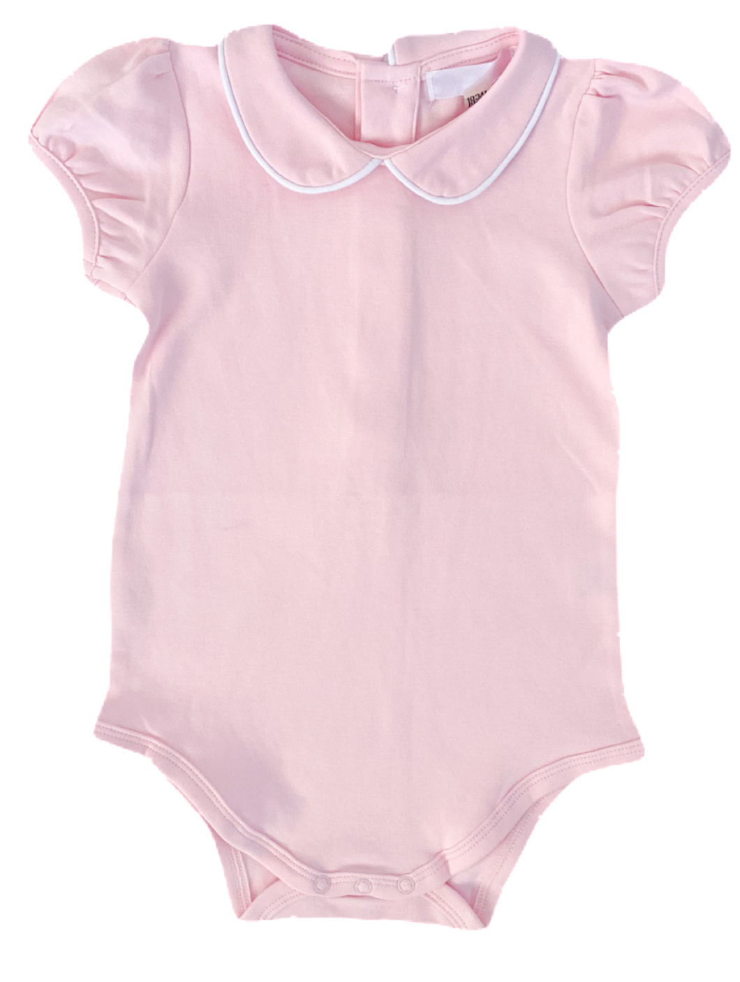 The Piped Collar Bodysuit - Classic Pink