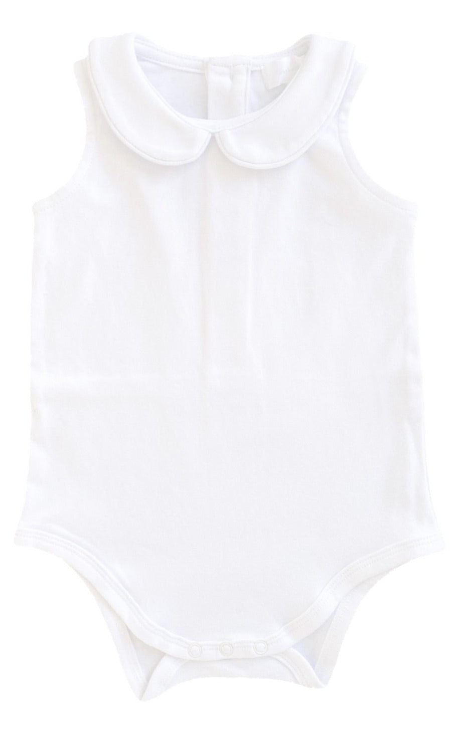 The Collared Singlet-Suit - Classic White