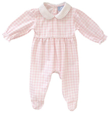 Load image into Gallery viewer, The Babygrow - Baby Pink Gingham - ONE SIZE 18 MONTHS LEFT
