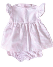 Load image into Gallery viewer, The Smocked Layette Set - Pale Pink Stripe
