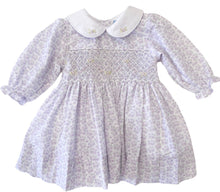 Load image into Gallery viewer, The Smocked Dress - Violet Floral - 1X SIZE 6 YEARS REMAINING!
