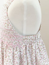 Load image into Gallery viewer, The Smocked Pinafore - Vintage Musk Floral - 1x 6-12 MONTHS REMAINING!
