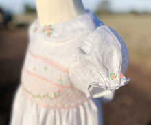 Load image into Gallery viewer, The Smocked Romper - Periwinkle White Linen
