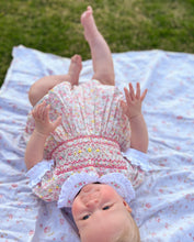 Load image into Gallery viewer, The Smocked Romper - Spring Garden
