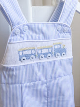 Load image into Gallery viewer, The Smocked Overall - Choo-Choo Train
