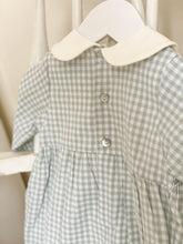 Load image into Gallery viewer, The Smocked Romper - Sage Gingham

