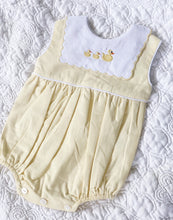 Load image into Gallery viewer, The &#39;3 Little Ducks&#39; Romper - Yellow Linen
