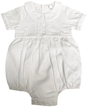 Load image into Gallery viewer, The Tab Button Romper - White Linen
