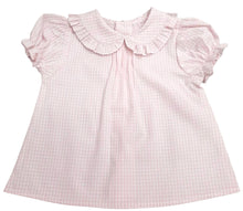 Load image into Gallery viewer, The Preppy Blouse - Pale Pink Gingham
