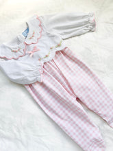 Load image into Gallery viewer, The Smocked Babygrow - Heirloom Blushing Rose
