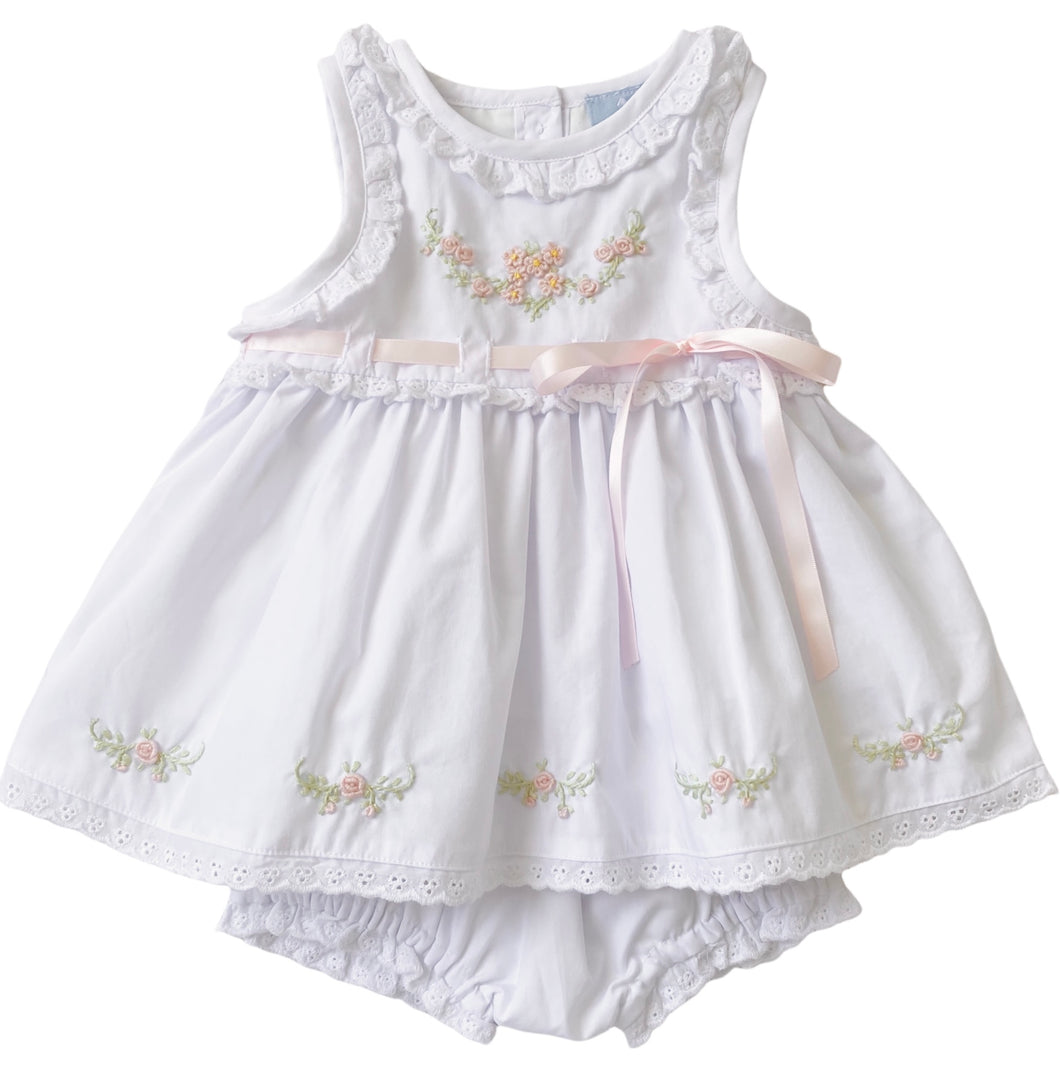 The Layette Set - Heirloom Floral Embroidery