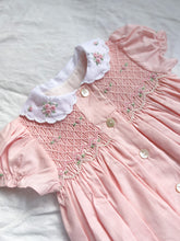 Load image into Gallery viewer, The Smocked Romper - Prairie Rose Pink
