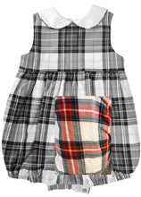 Load image into Gallery viewer, The Collared Romper - Traditional Tartan
