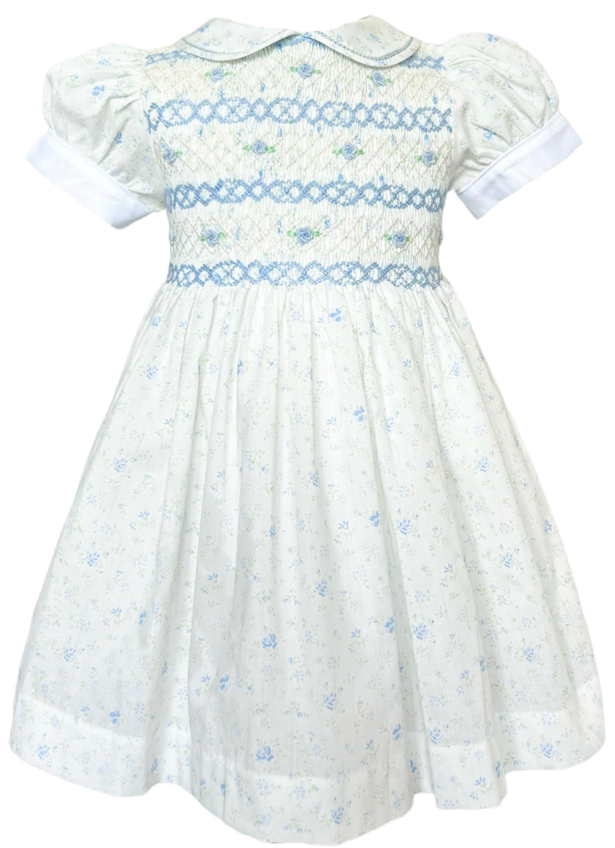 The Smocked Dress - English Bluebell