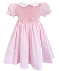 {Sutherby Girl’s} Signature Smocked Dress ~ Pink/Rosebuds & Bows