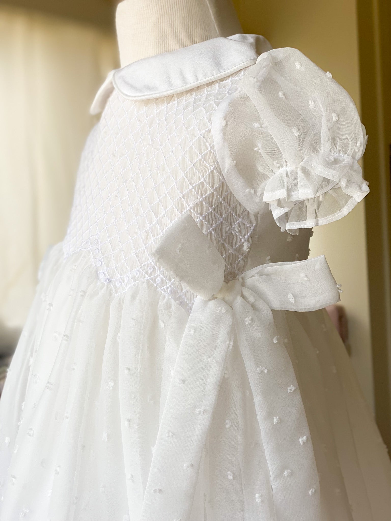 {Sutherby Girl’s} Signature Smocked Dress ~ 'Pearl'