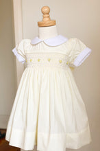 Load image into Gallery viewer, The Smocked Dress - Pastel Yellow Stripe
