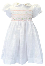 Load image into Gallery viewer, The Smocked Dress - Periwinkle White Linen
