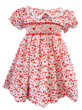 Load image into Gallery viewer, The Smocked Dress - Red Cherry
