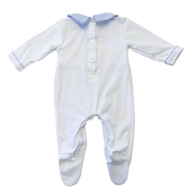 Load image into Gallery viewer, The Smocked Babygrow - Rocking Horse w/ Blue Dot
